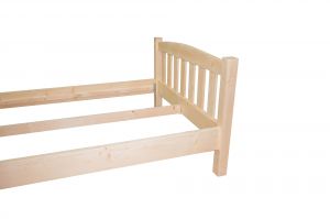 Postel ze smrkového masivu Bend 160x200 cm RoyalBuild