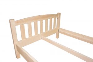 Postel ze smrkového masivu Bend 160x200 cm RoyalBuild