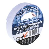 Protiskluzová průhledná páska 25 mm/5 m Motive