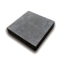 Černý plastový podkládací blok &quot;hladká&quot; FLOMA RePVC - 23,8 x 23,8 x 5,3 cm