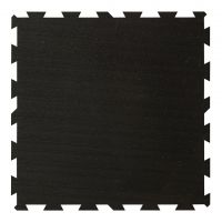 Černá gumová modulová puzzle dlažba (střed) FLOMA IceFlo SF1100 - 100 x 100 x 1 cm