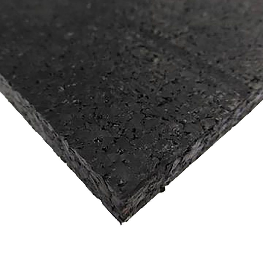 Černá podlahová guma (deska) FLOMA FitFlo SF1050 - délka 200 cm, šířka 100 cm a výška 2 cm