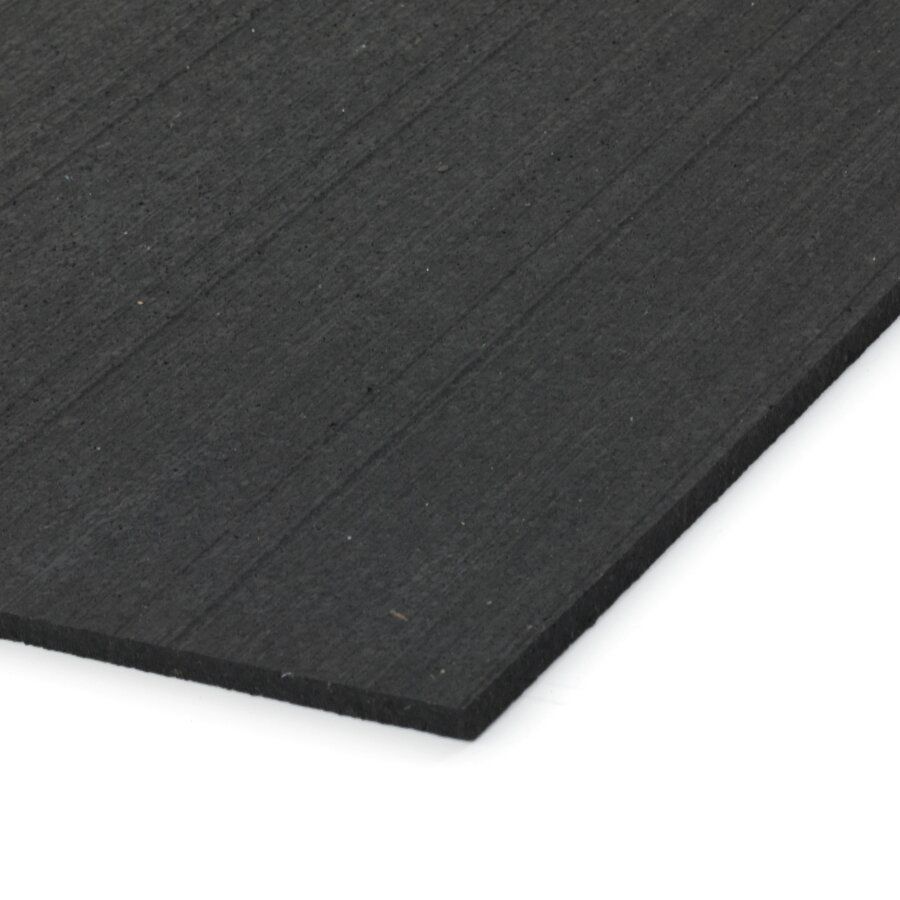 Černá podlahová guma (deska) FLOMA FitFlo SF1050 - délka 200 cm, šířka 100 cm, výška 0,8 cm