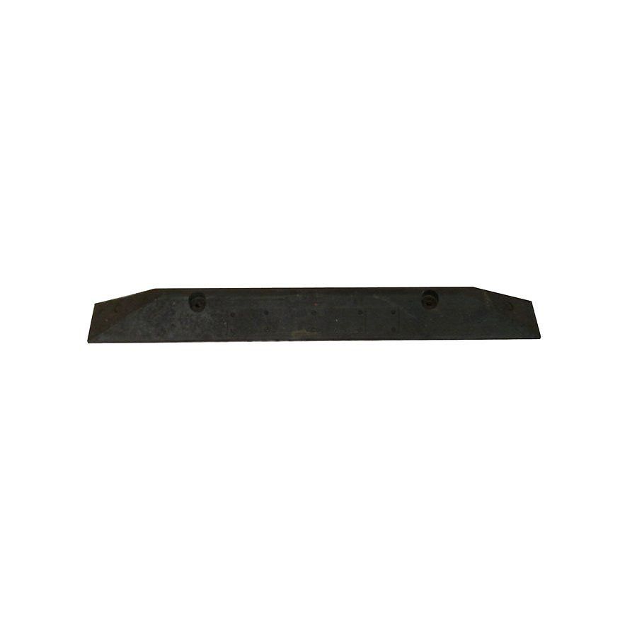 Černý plastový parkovací doraz Carstop - délka 78 cm, šířka 10 cm, výška 6 cm