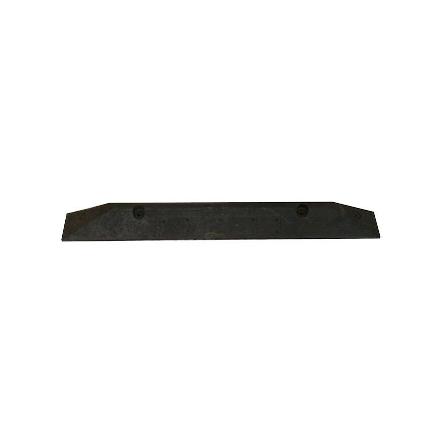 Černý plastový parkovací doraz CarStop - délka 78 cm, šířka 10 cm, výška 6 cm