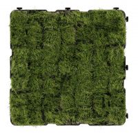 Černá plastová zátěžová zatravňovací dlažba N50 - délka 49,5 cm, šířka 49,5 cm, výška 5 cm
