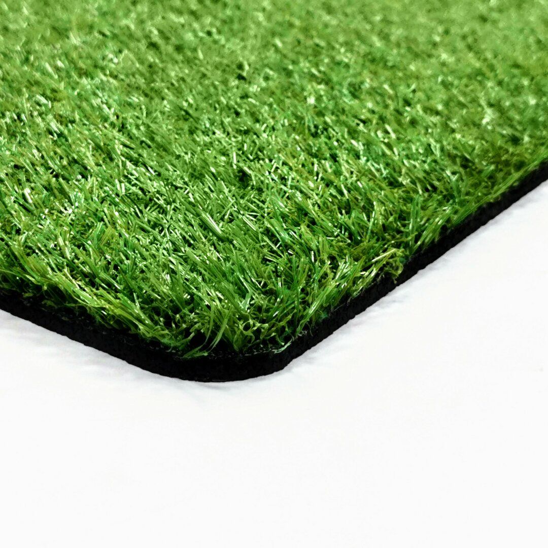 Zelená vstupní rohož z umělého trávníku FLOMA Grass - délka 58 cm, šířka 79 cm a výška 1 cm