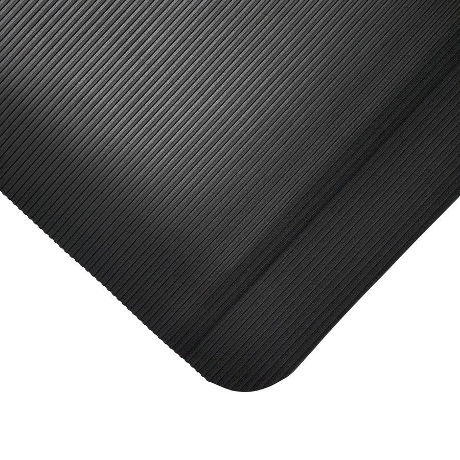 Černá gumová protiúnavová rohož - délka 90 cm, šířka 60 cm, výška 1,25 cm F
