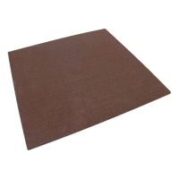 Červená hladká podlahová guma (deska) FLOMA SportFlo S850 - délka 100 cm, šířka 100 cm a výška 1,5 cm