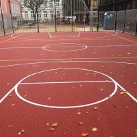 Červená hladká podlahová guma (deska) FLOMA SportFlo S850 - délka 100 cm, šířka 100 cm a výška 1,5 cm