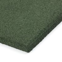 Zelená gumová hladká dlažba FLOMA V20/R00 - délka 50 cm, šířka 50 cm a výška 2 cm