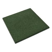 Zelená gumová hladká dlažba (V20/R00) FLOMA - 50 x 50 x 2 cm