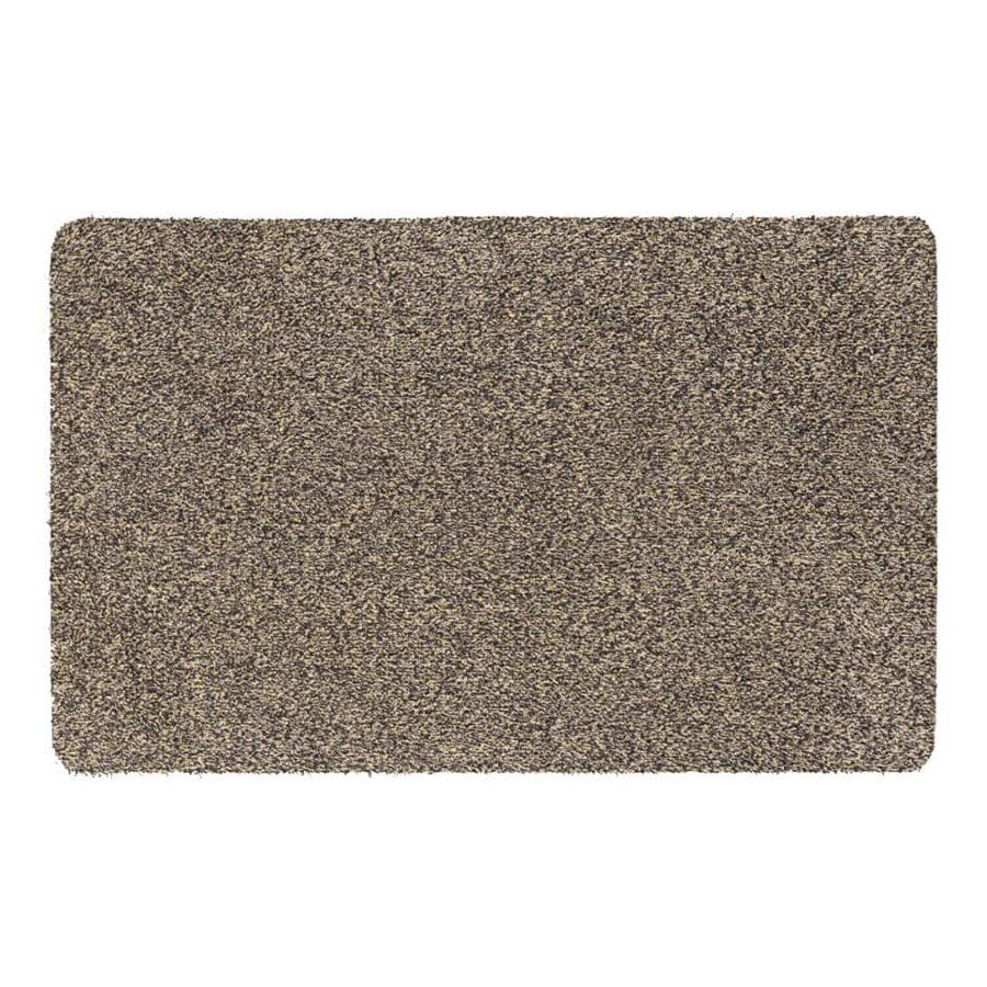Hnědá vnitřní čistící pratelná vstupní rohož FLOMA Calais - délka 40 cm, šířka 60 cm a výška 0,6 cm