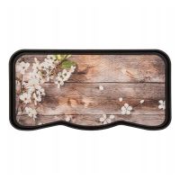 Plastový odkapávač na boty FLOMA Flowers &amp; Wood - 38 x 75 x 2,1 cm