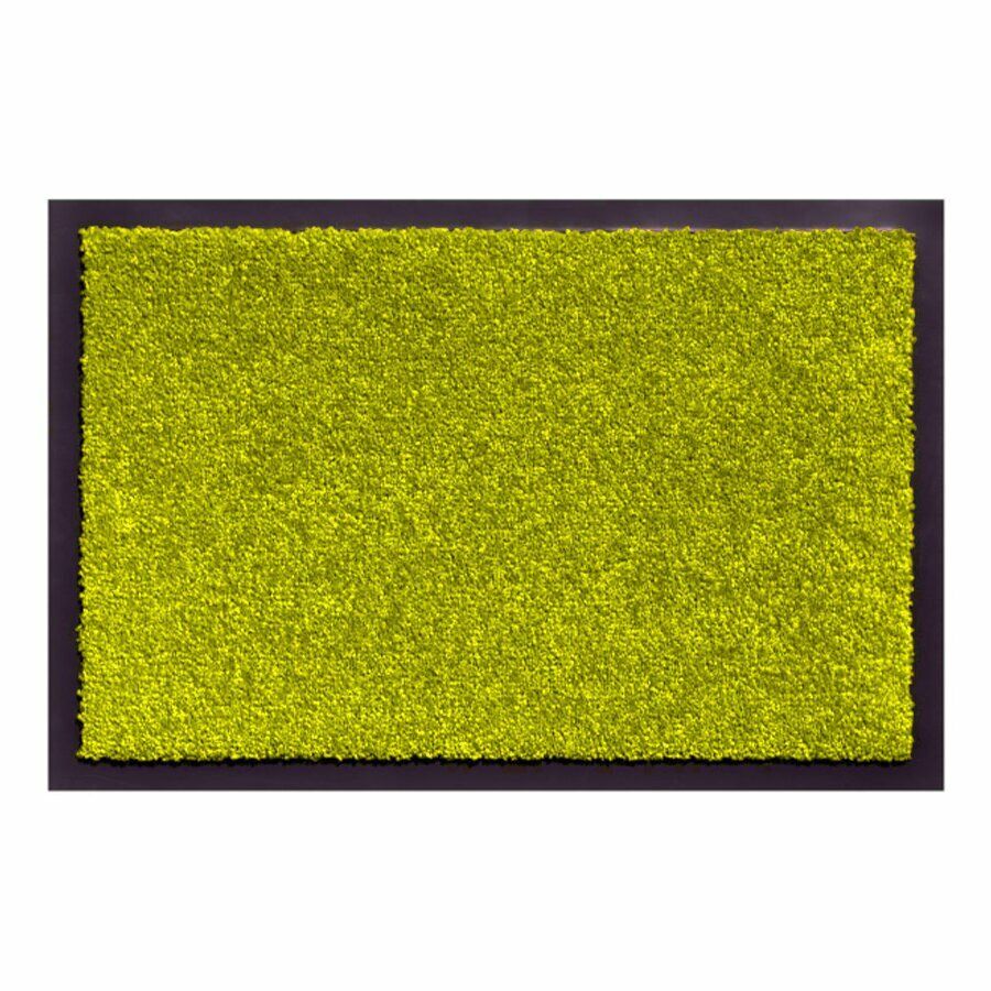 Zelená vnitřní čistící vstupní rohož FLOMA Future - délka 90 cm, šířka 120 cm a výška 0,5 cm