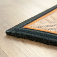 Textilní gumová vstupní rohož FLOMA Lima Seagrass - délka 45 cm, šířka 75 cm, výška 1,1 cm