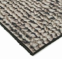 Textilní gumová čistící vnitřní vstupní rohož FLOMA Lima Chunky Knit - délka 45 cm, šířka 75 cm a výška 1,1 cm