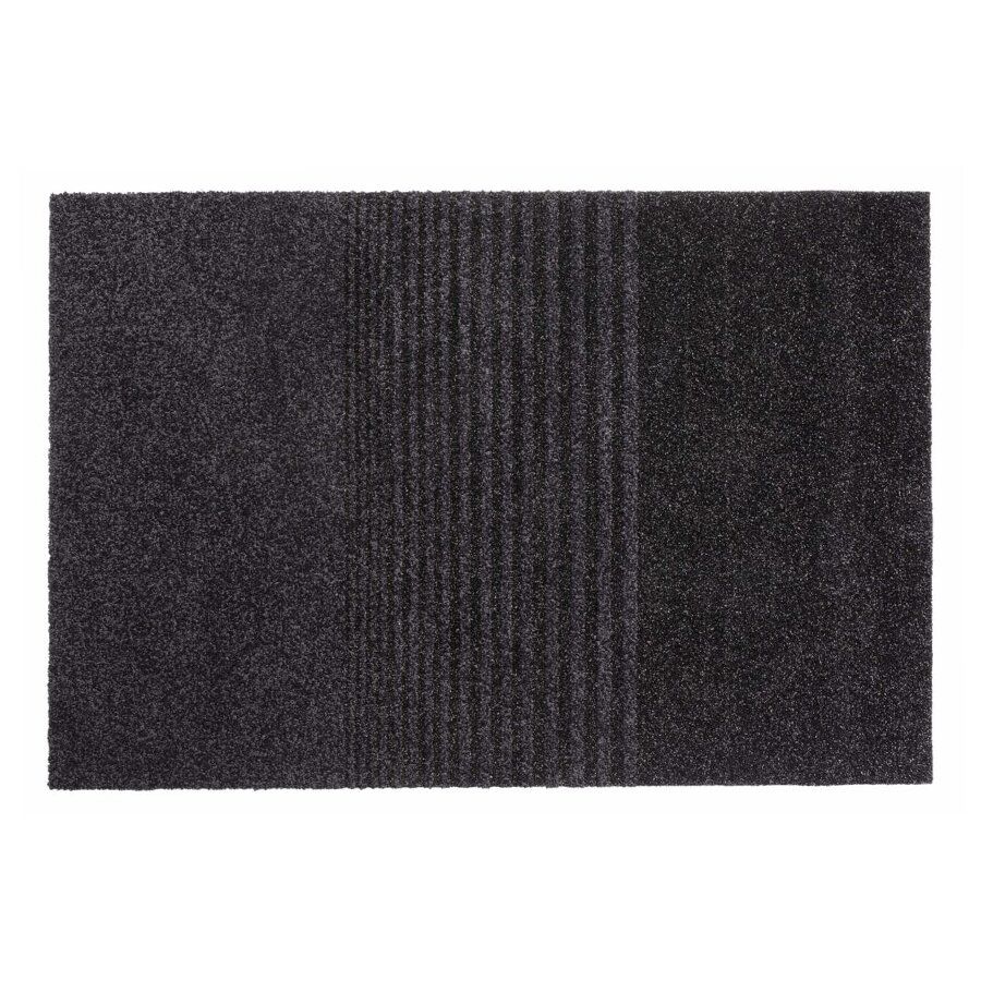 Antracitová vnitřní vstupní čisticí zóna FLOMA Brush - délka 90 cm, šířka 133 cm, výška 0,8 cm