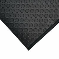 Černá pěnová protiúnavová protiskluzová průmyslová rohož - 18,3 m x 90 cm x 0,95 cm