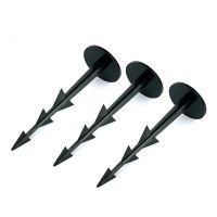 Černý plastový kotvicí hřeb Pin - délka 10,5 cm - 50 ks