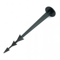 Černý plastový kotvící hřeb Pin - průměr 3,7 cm, délka 18 cm