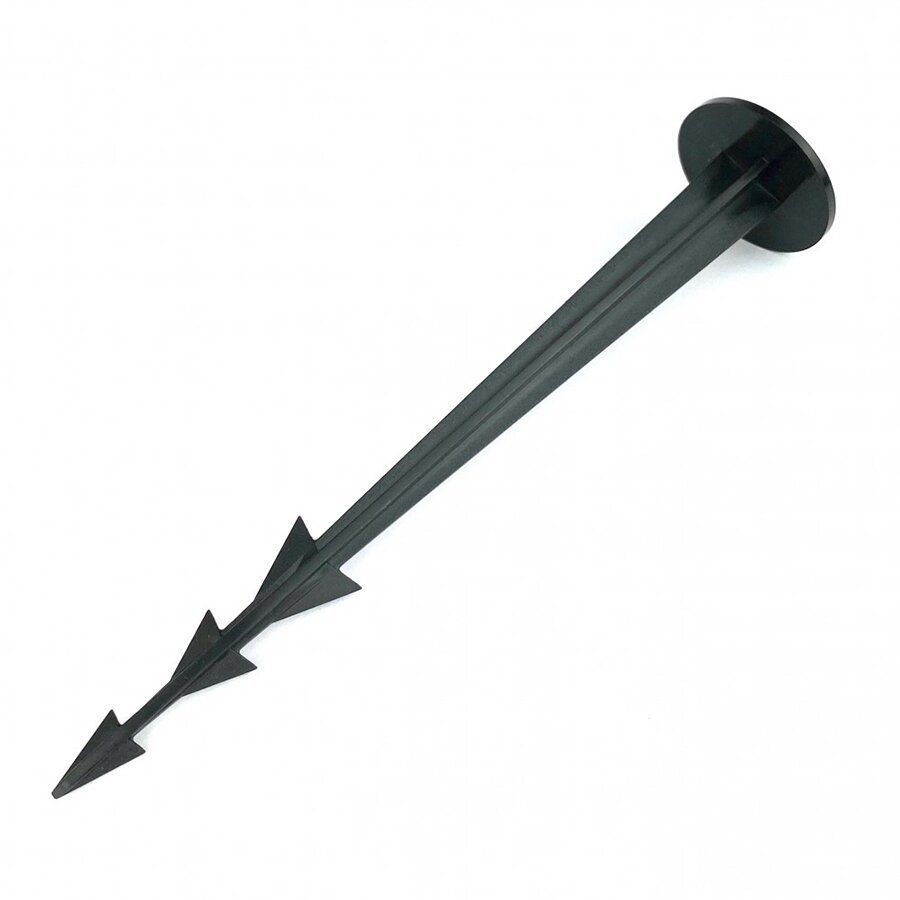 Černý plastový kotvicí hřeb Pin - průměr 3,7 cm, délka 18 cm