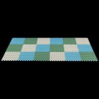 Zelená bazénová rohož FLOMA Lagoon - délka 21,7 cm, šířka 21,7 cm a výška 0,8 cm