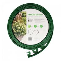 Zelený plastový zahradní obrubník Smart Border - 10 m x 1 cm x 5 cm