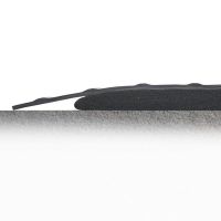 Černá gumová protiúnavová dlažba (okraj) - délka 50 cm, šířka 50 cm, výška 1,5 cm