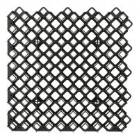 Černá plastová zatravňovací dlažba MULTIGRAVEL - délka 60 cm, šířka 60 cm, výška 4 cm