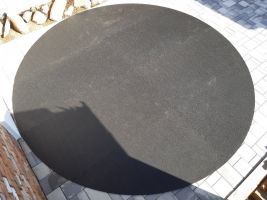 Gumová ochranná tlumicí kruhová podložka pod bazén, vířivku FLOMA PoolPad - průměr 403 cm, výška 0,8 cm
