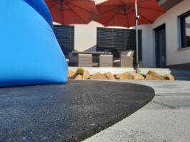 Gumová ochranná tlumicí kruhová podložka pod bazén, vířivku FLOMA PoolPad - průměr 203 cm, výška 0,8 cm