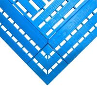 Modrá náběhová rohová hrana WORK-DECK - délka 11,2 cm, šířka 11,2 cm, výška 2,5 cm