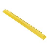 Žlutá gumová náběhová hrana &quot;samec&quot; (100% nitrilová pryž) pro rohože Fatigue - 100 x 7,5 cm