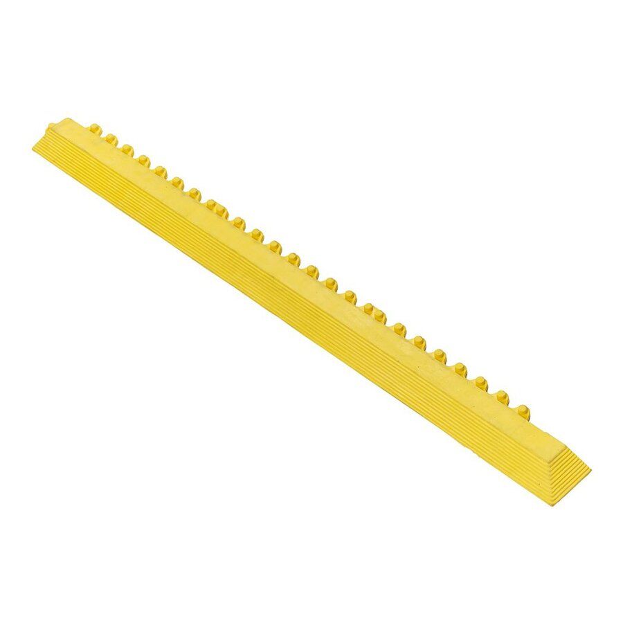 Žlutá gumová náběhová hrana "samec" pro rohože Fatigue 100% nitril - délka 100 cm, šířka 7,5 cm