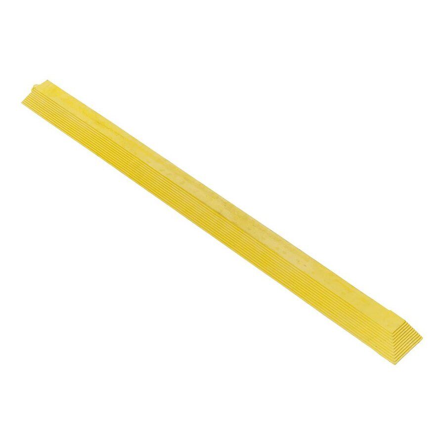 Žlutá gumová náběhová hrana "samice" (100% nitrilová pryž) pro rohože Fatigue - délka 100 cm, šířka 7,5 cm