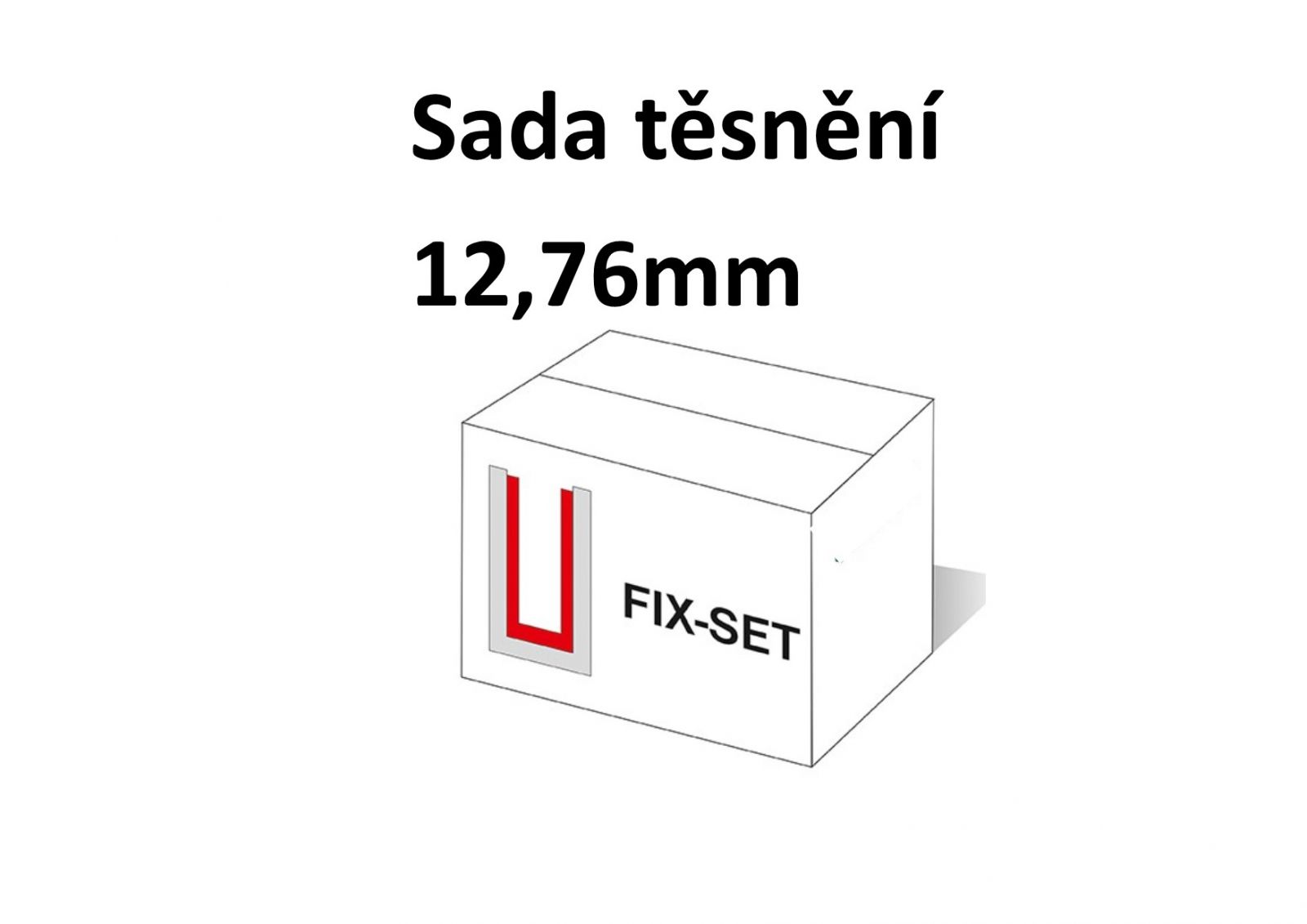 Těsnění skla 12,76mm kotvícího AL profilu