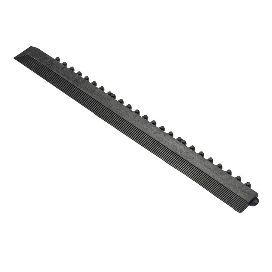 Černá gumová náběhová hrana "samec" pro rohože Fatigue 100% nitril - délka 100 cm, šířka 7,5 cm