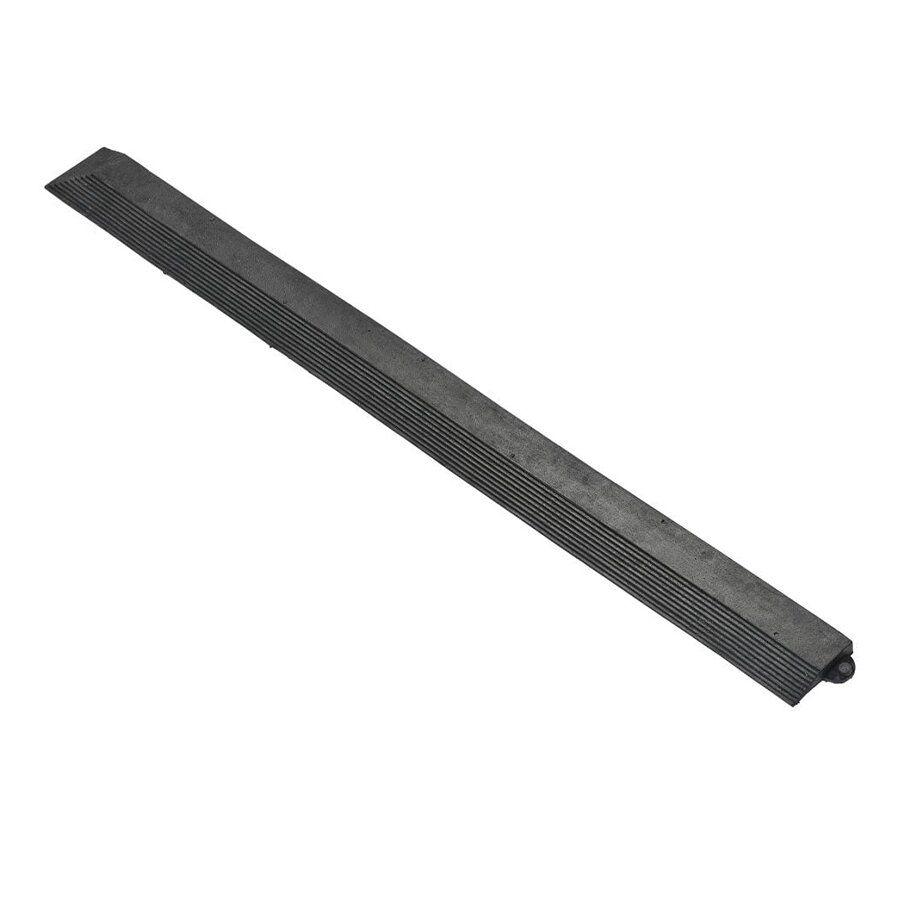 Černá gumová náběhová hrana "samice" pro rohože Fatigue 100% nitril - délka 100 cm, šířka 7,5 cm