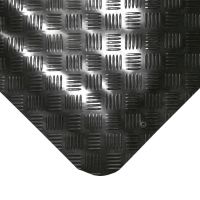 Černá gumová protiúnavová olejivzdorná ESD antistatická průmyslová rohož - 60 x 100 x 1 cm