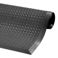 Černá protiúnavová protiskluzová rohož Cushion Flex - délka 210 cm, šířka 91 cm a výška 1,27 cm