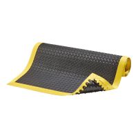 Černo-žlutá protiúnavová protiskluzová rohož Cushion Flex - délka 210 cm, šířka 91 cm, výška 1,27 cm