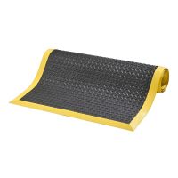 Černo-žlutá protiúnavová protiskluzová rohož Cushion Flex - délka 210 cm, šířka 91 cm, výška 1,27 cm