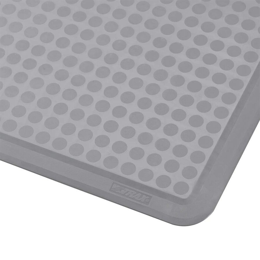 Šedá průmyslová protiúnavová protiskluzová rohož Sani-Flex 100% nitril - délka 91 cm, šířka 61 cm, výška 1,27 cm