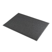 Šedá plastová PVC protiskluzová vstupní rohož Wayfarer - délka 150 cm, šířka 90 cm, výška 1,6 cm