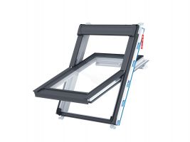 Střešní okno KEYLITE POLAR PCP ATG3 kyvné 55x98 cm PVC bílé 3-sklo Argon