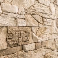 ROH Kamenný obklad NUEVO krémovo hnědá 230x145x100x25 mm Sádra balení 1,2bm Steinblau