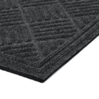 Textilní gumová čisticí vstupní rohož FLOMA Parquet - délka 60 cm, šířka 90 cm, výška 1,1 cm
