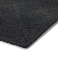 Šedá textilní gumová vstupní rohož FLOMA Parquet - délka 45 cm, šířka 75 cm, výška 1,1 cm