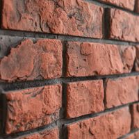 Vzorek - Cihlový obklad se spárou MIRAMAR 1 červená retro 255/70/25mm beton (1 ks) Steinblau